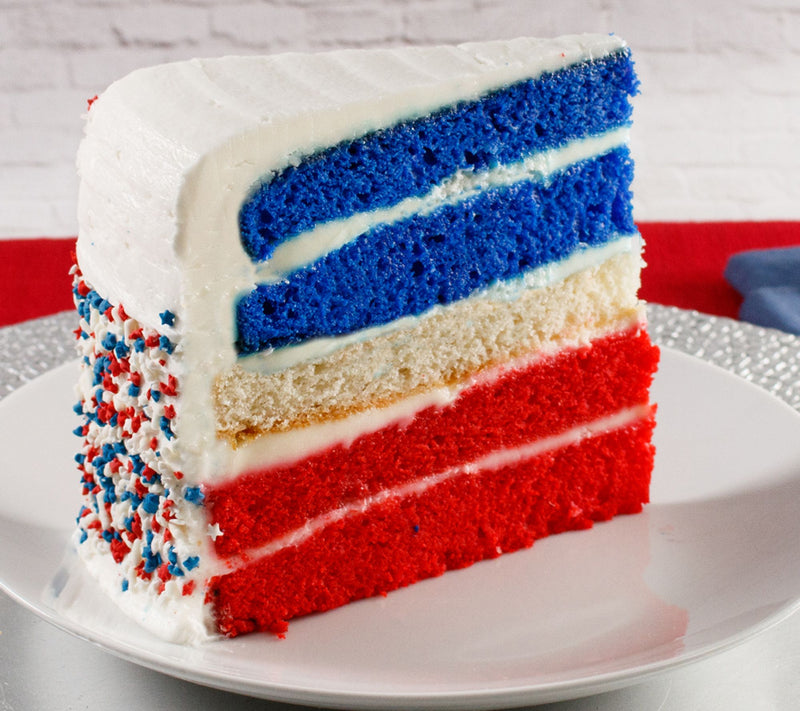 David's Cookies 7lb Handcrafted Patriotic 5-Layer Pre Sliced Cake — Main view