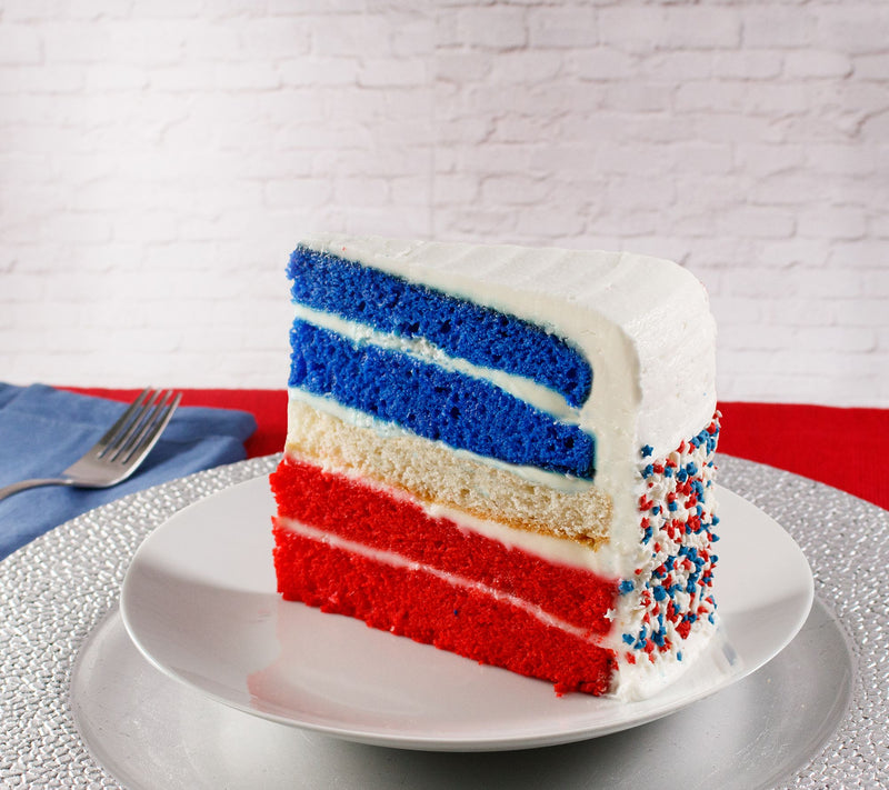 David's Cookies 7lb Handcrafted Patriotic 5-Layer Pre Sliced Cake — View 4