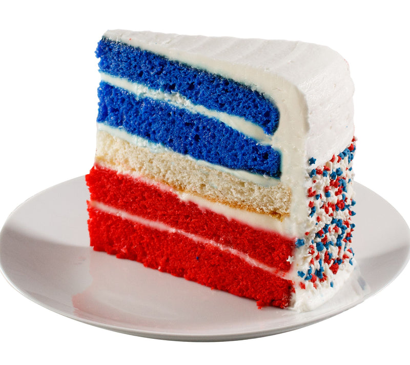 David's Cookies 7lb Handcrafted Patriotic 5-Layer Pre Sliced Cake — View 3