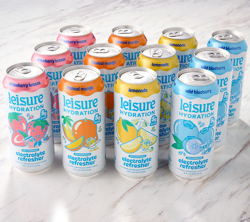 Leisure Hydration (12) 16-oz Cans Electrolyte Refreshers — View 2