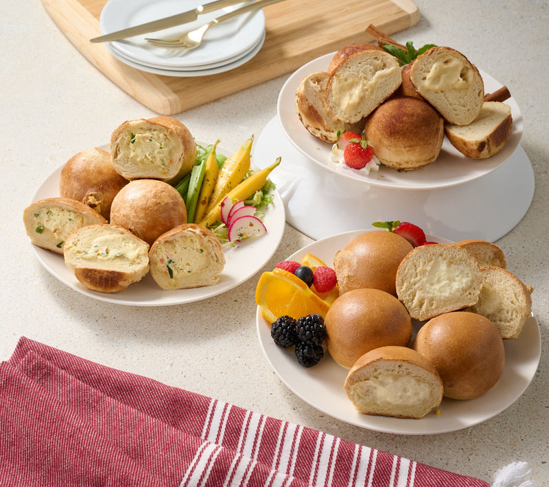 Just Bagels (18) 3-oz Stuffed NYC Bagel Bites in Choice Flavor — Main view