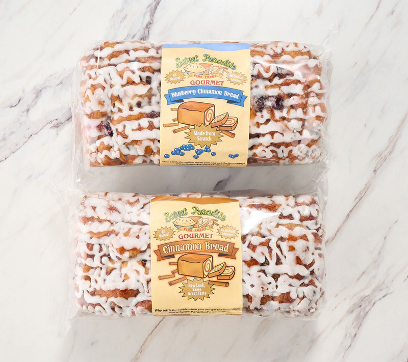 Sweet Paradise (2) 20oz Loaves Gourmet Cinnamon Swirl Bread — View 2