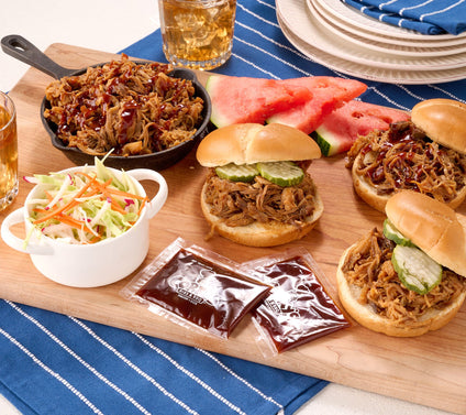 Corky's BBQ 8-lbs Pulled Pork or Chicken With BBQ Sauce