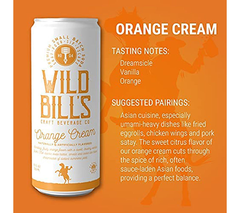 Wild Bills (12) 12-oz Craft Soda Cans — View 3