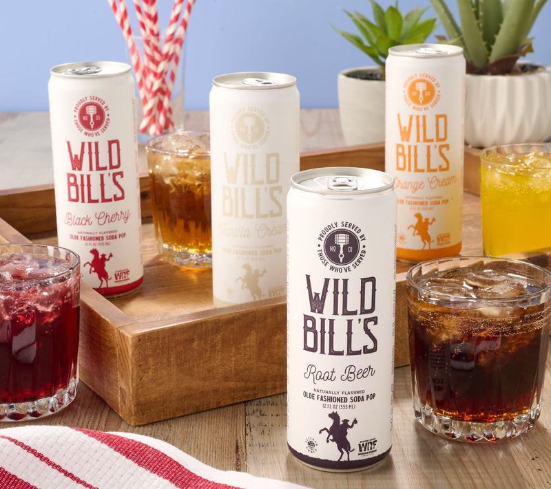 Wild Bills (12) 12-oz Craft Soda Cans — Main view