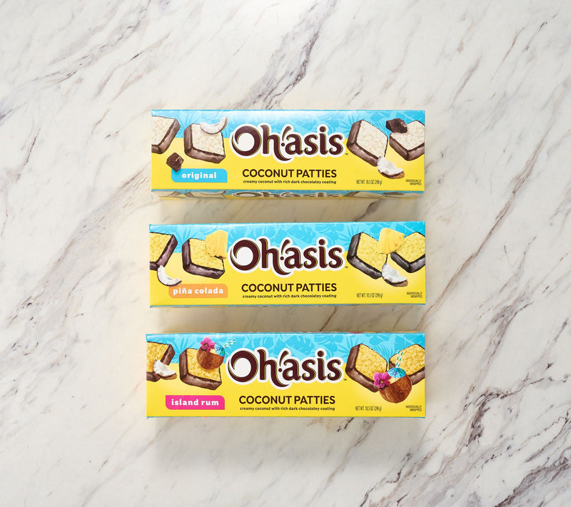 Oh!asis (24) Individually Wrapped Coconut Patties Summer Variety — View 2