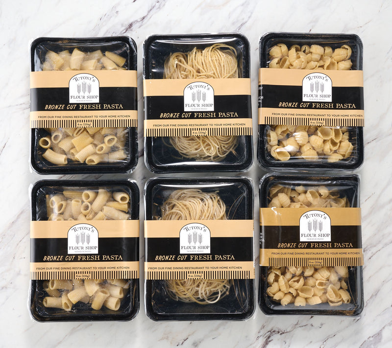 Tutoni's Flour Shop (6) 8-oz Trays of Fresh Made Pasta The Classics — View 2