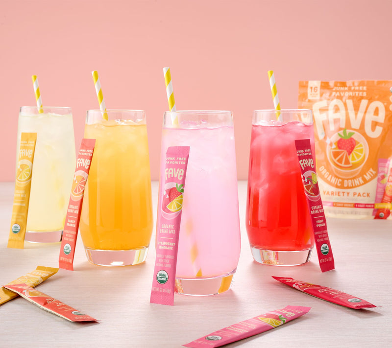 Fave (16) Single Serve Organic Fruit Drink Mix — Main view