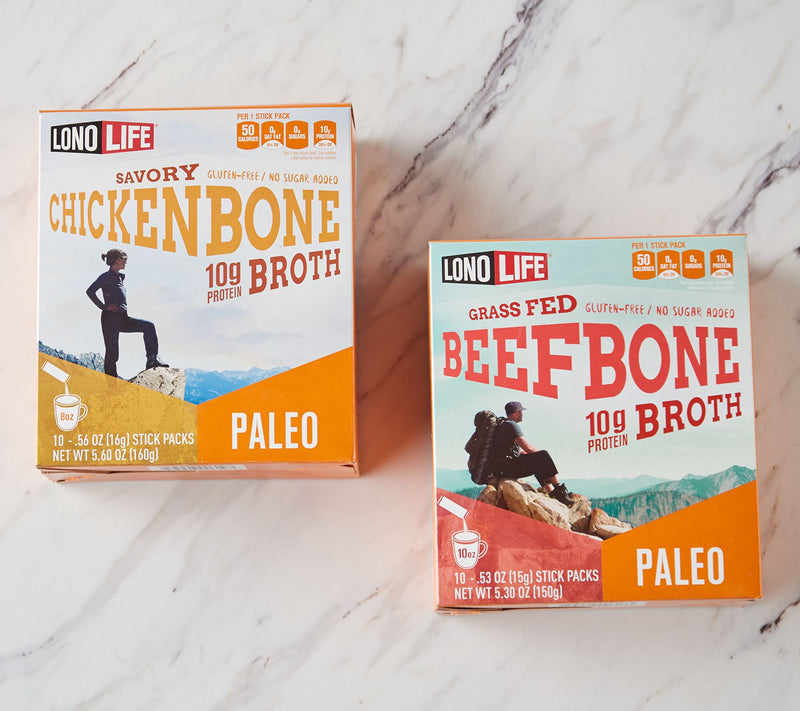 Lono Life (20) Individual Packs of Chicken or Beef Bone Broth — View 2