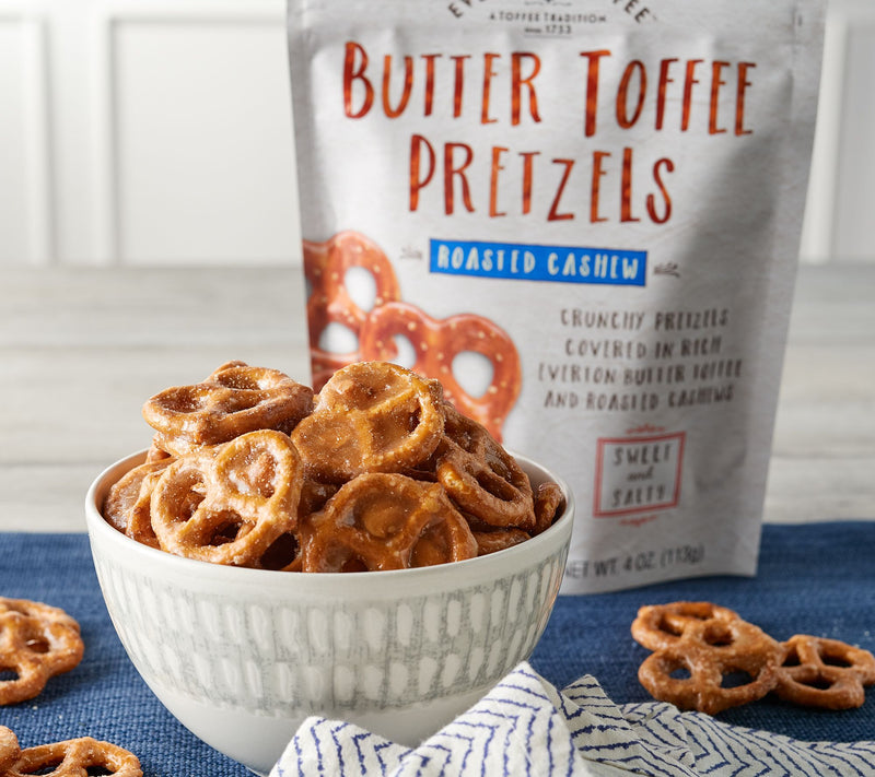 Everton Toffee (5) 4-oz Bags Butter Toffee Pretzels — Main view