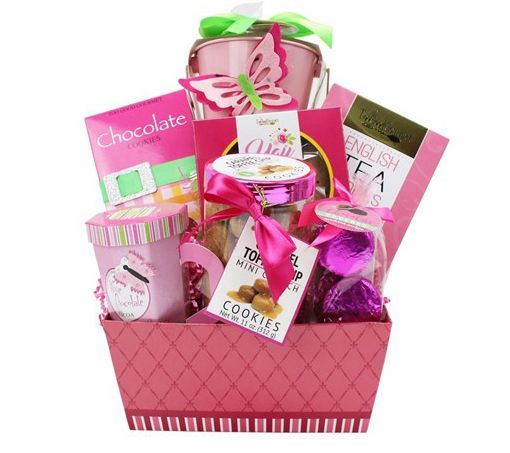 Too Good Gourmet "Pretty in Pink" Gift Basket — Main view
