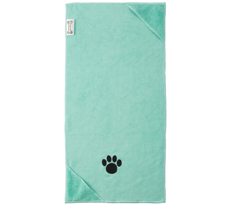 Bone Dry Embroidered Paw Pet Towel 15" x 30" Set of 3 — View 7