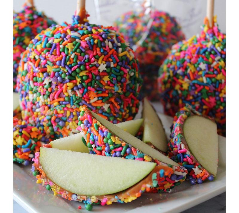Mrs. Prindable's 6-Pc Large Rainbow Caramel App les — View 3