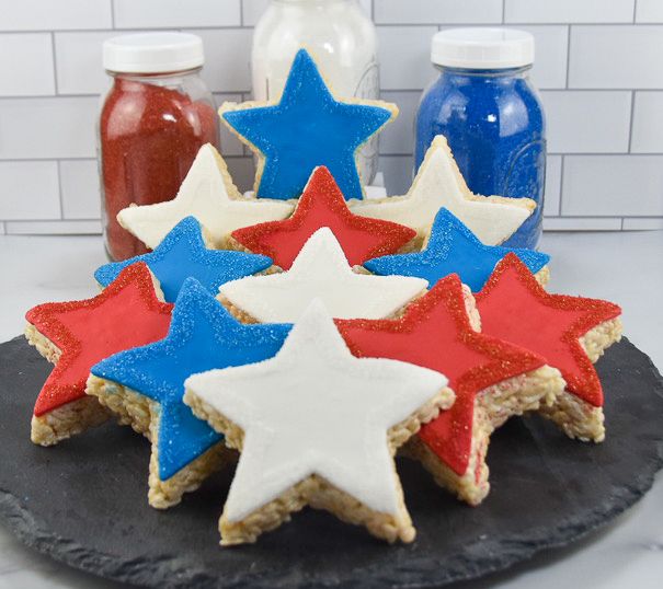 Creative Crispies 12-Piece Red, White & Blue St ar Treats — View 3