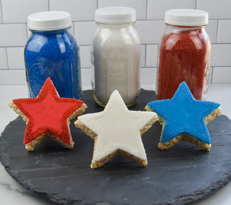 Creative Crispies 6-Piece Red, White & Blue Sta r Treats — View 6