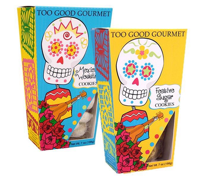 Too Good Gourmet Set of (2) Day of the Dead Cookies — View 3