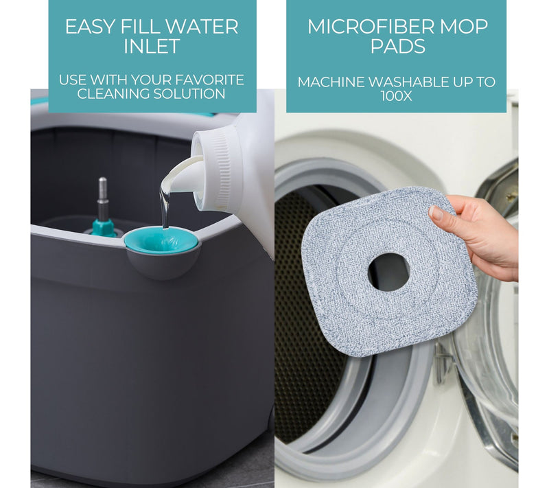 True & Tidy SPIN-800 TrueClean Mop and Bucket System — View 8