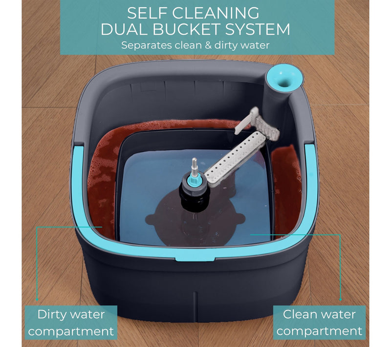 True & Tidy SPIN-800 TrueClean Mop and Bucket System — View 2