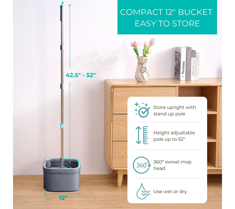 True & Tidy SPIN-800 TrueClean Mop and Bucket System — View 7