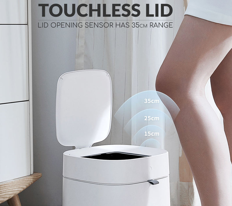 Townew T02A WHITE 3.5 Gallon Smart Trash Can — View 5