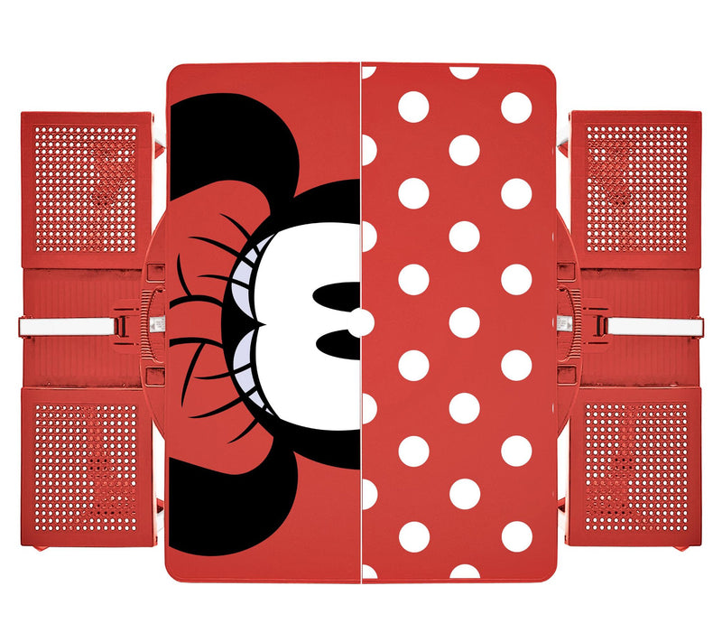 Minnie Mouse Portable Folding Picnic Table withSeats — View 4