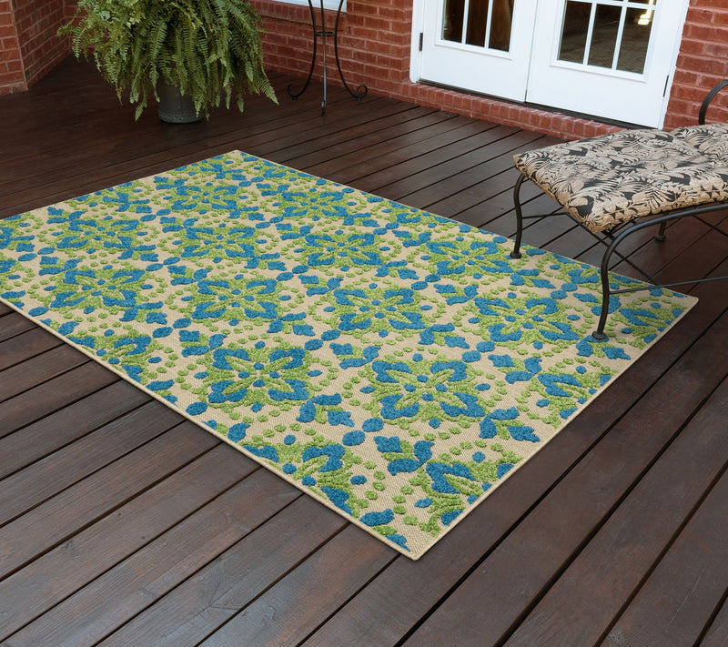 Ultimate Innovations California Villa 7'x10' In/Outdoor Rug — View 12