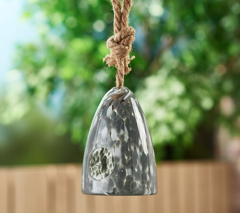 Barbara King Artisan Glass Hanging Birdhouse — Main view