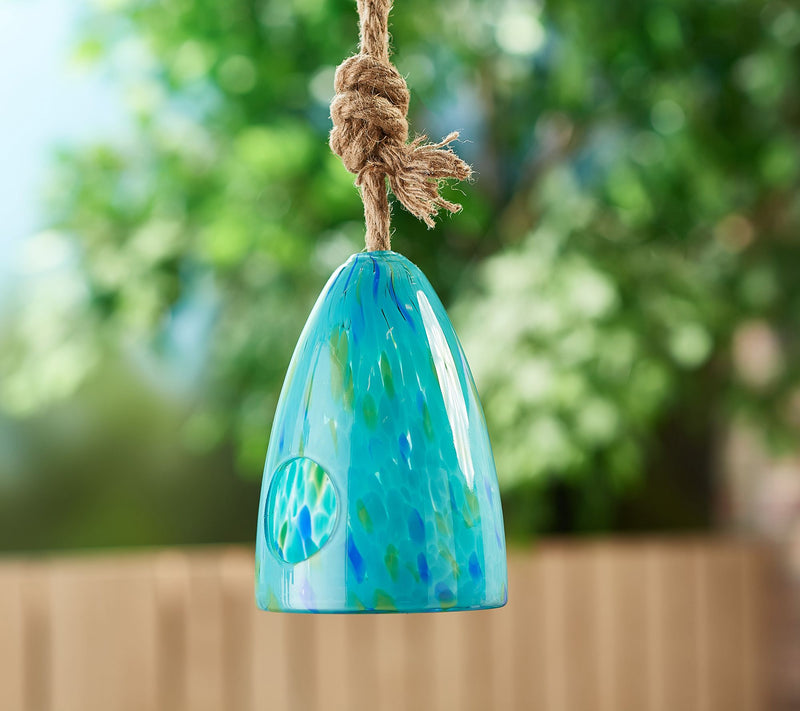 Barbara King Artisan Glass Hanging Birdhouse — View 7