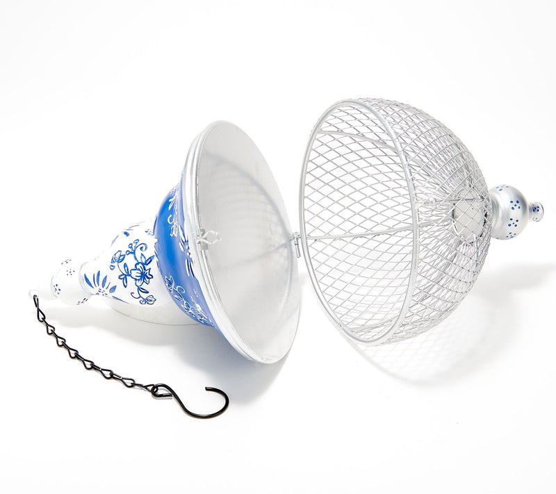 Temp-tations Outdoor Centertaining 12" Resin/Metal Bird Feeder — View 6