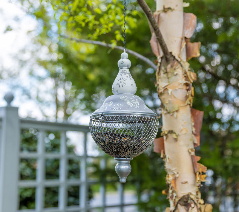 Temp-tations Outdoor Centertaining 12" Resin/Metal Bird Feeder — View 11
