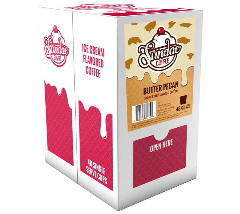 Sundae Coffee 48-Count Butter Pecan Flavored Coffee Pods — View 2
