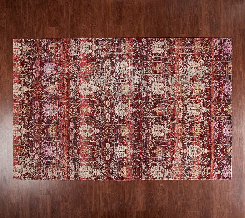 Barbara King 6'6" x 10' Indoor/Outdoor Vintage-Style Boho Rug — View 7
