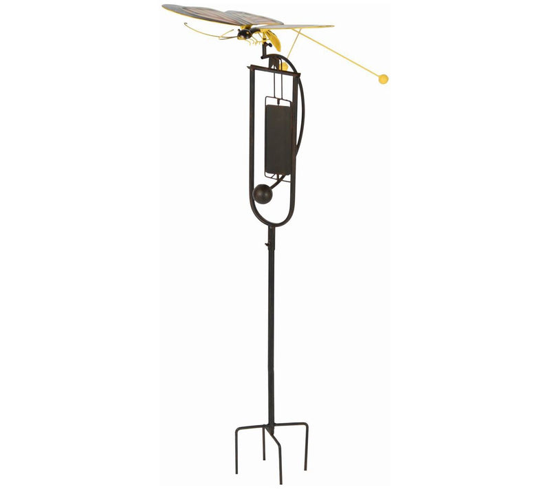 Marigold Flying Butterfly Balancer with Metal Stake — Main view