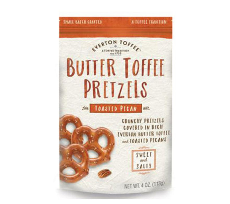 Everton Toffee (10) 4-oz Bags Pecan Butter Toffee Pretzels — View 4
