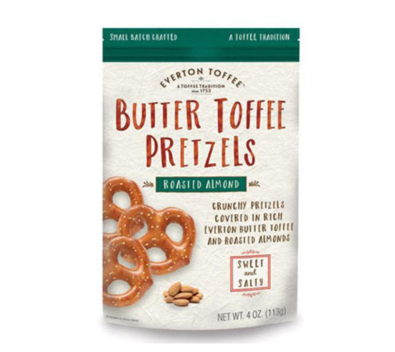 Everton Toffee (10) 4-oz Bags Almond Butter Toffee Pretzels — View 3