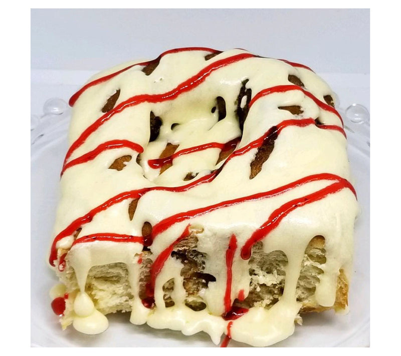CinnaMom Bakery (6) Jumbo 12-oz Strawberry Chee secake Rolls — Main view