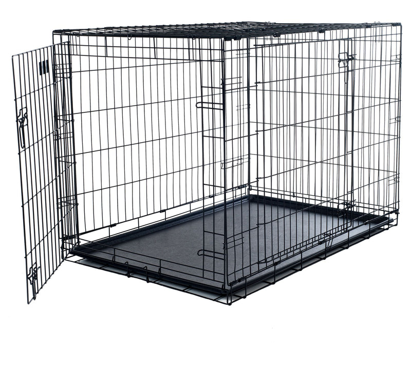 Pet Adobe Large 2 Door Foldable Dog Crate Cage 3-in-1 — View 4