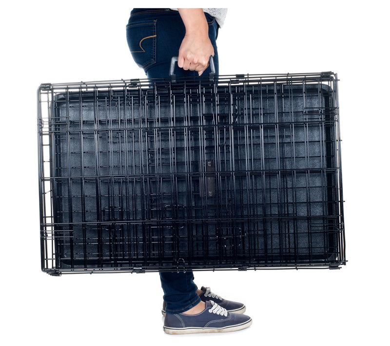 Pet Adobe Large 2 Door Foldable Dog Crate Cage 3-in-1 — View 6