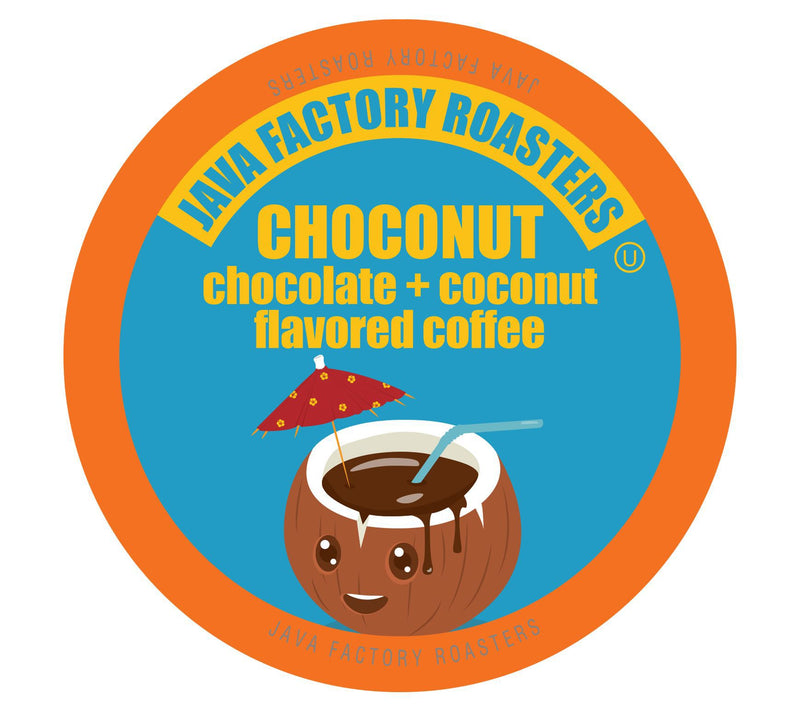 Java Factory 80-Count Chocolate & Coconut Flavored Coffee Pods — Main view