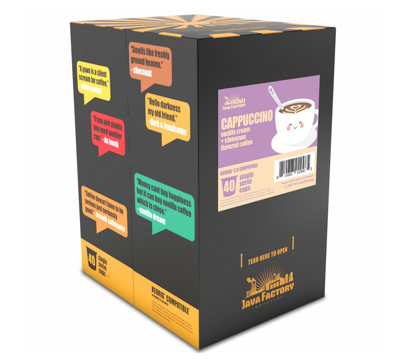 Java Factory 40-Count Cappuccino Coffee Pods — View 2