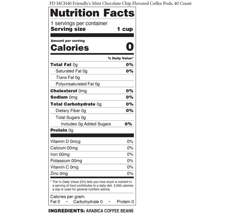 Friendly's 40-Count Mint Chocolate Chip Flavored Coffee Pods — View 3