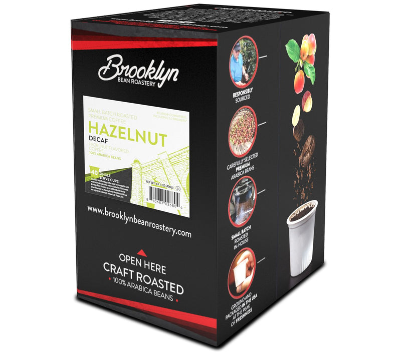 Brooklyn Beans 40-Count Hazelnut Decaf Coffee Pods — Main view