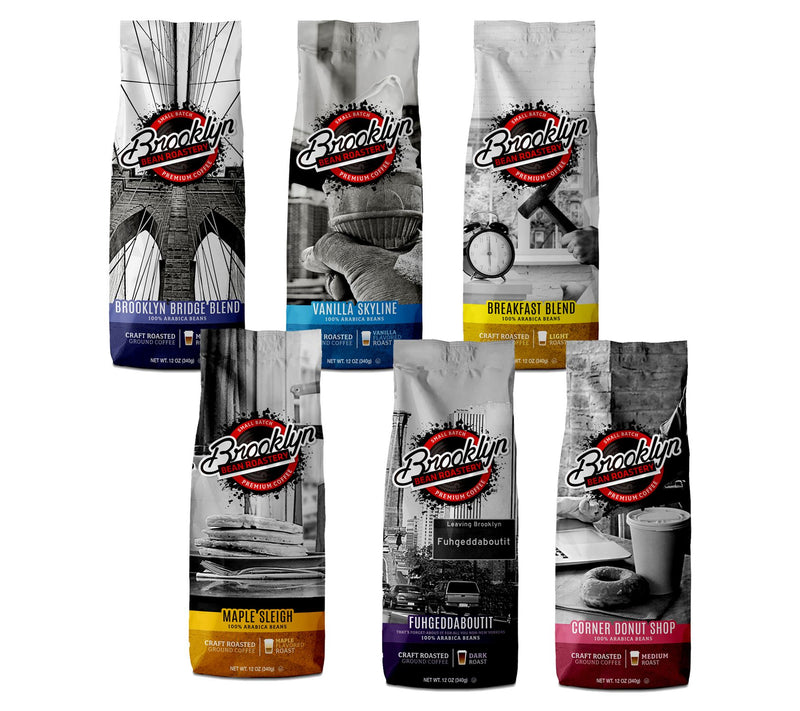 Brooklyn Bean Roastery Set of 6 Ground Coffee Variety Bags — Main view