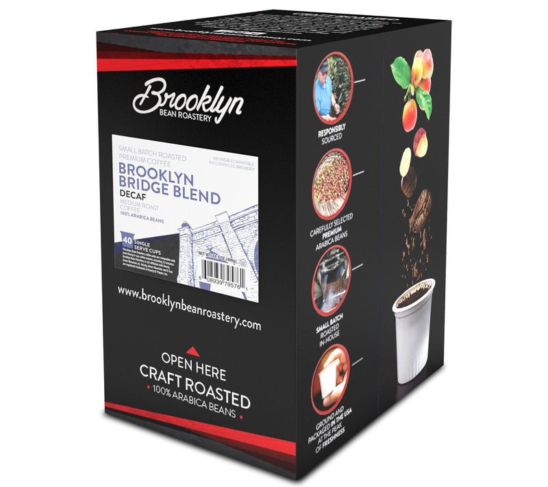 Brooklyn Beans 40-Count Brooklyn Bridge Decaf Coffee Pods — View 2