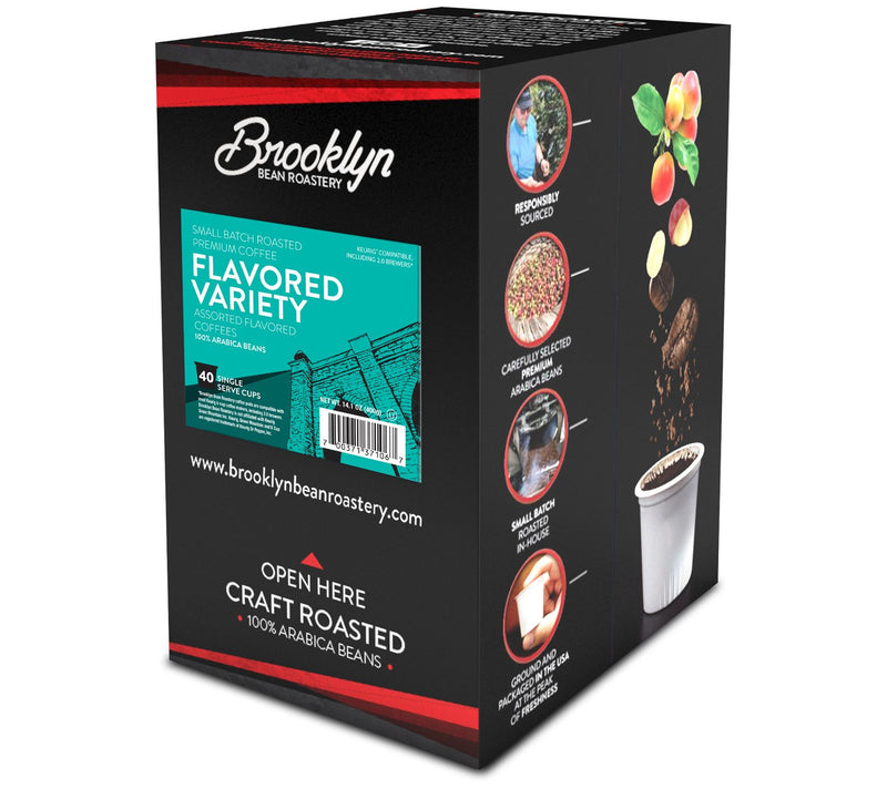 Brooklyn Beans 40 Count Variety Pack Flavored Coffee Pods — View 2