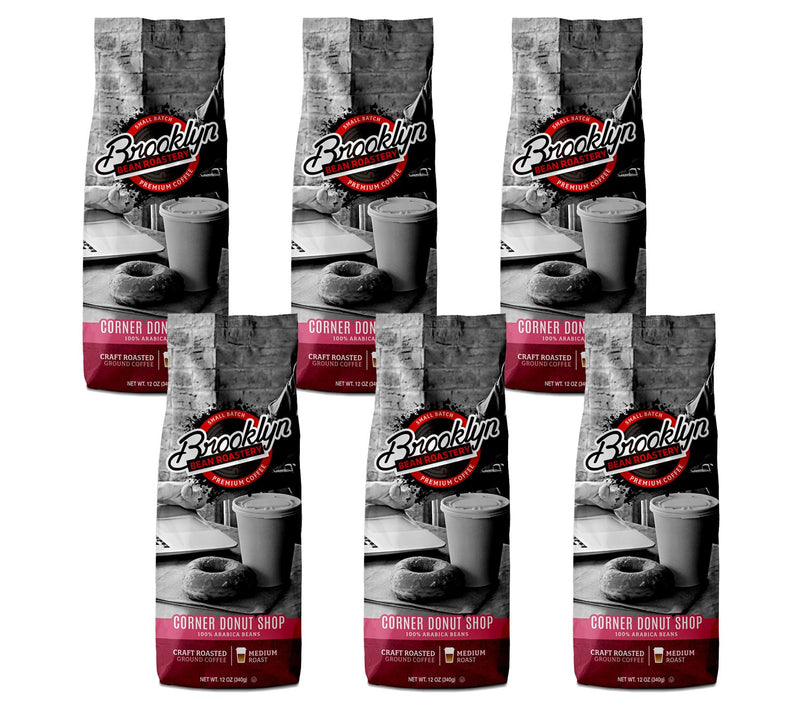 Brooklyn Beans (6) 12-oz Bags Corner Donut ShopGround Coffee — Main view