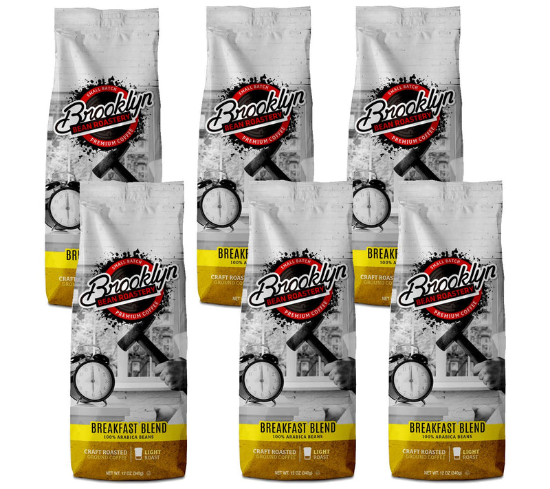 Brooklyn Beans S/6 12-oz Breakfast Blend GroundCoffee Bags — Main view