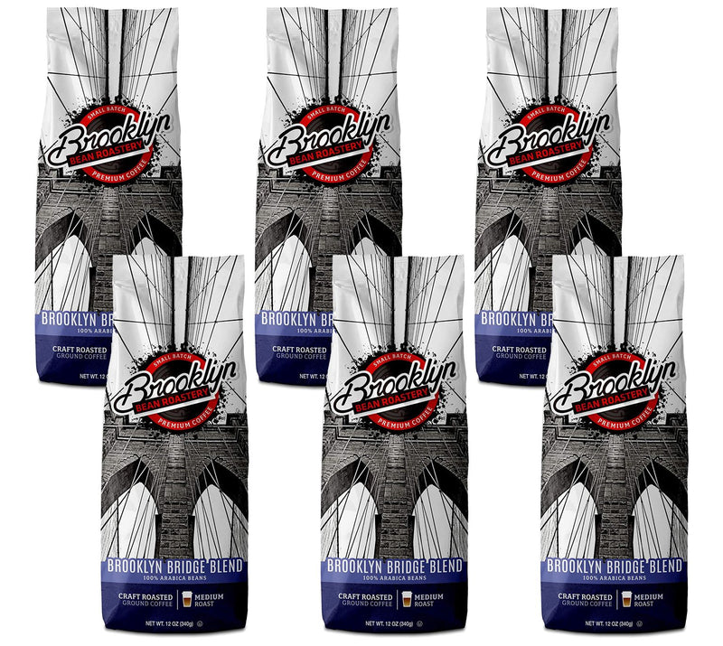 Brooklyn Beans S/(6) 72-oz Brooklyn Bridge Medi um Roast Groun — Main view