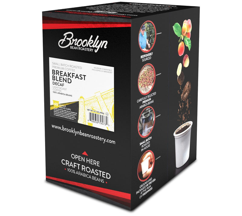 Brooklyn Bean 40-Count Breakfast Blend Decaf Coffee Pods — View 2