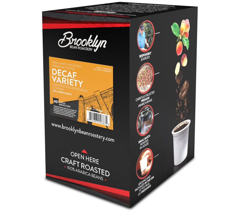 Brooklyn Beans 40-Count Decaf Variety Pack Coffee Pods — View 2